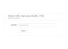 台灣免費縮網址服務Short URL Service (SURL.TW)