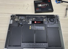 （無尾熊電腦）蘋果筆電MacBook Air 2017 改裝 512G SSD